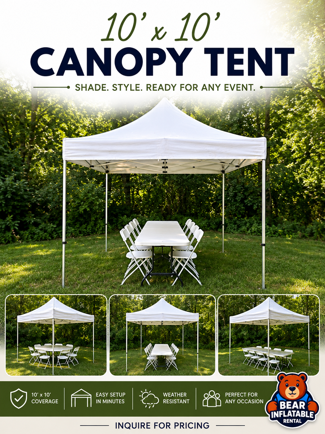 10 by 10 canopy tent promo